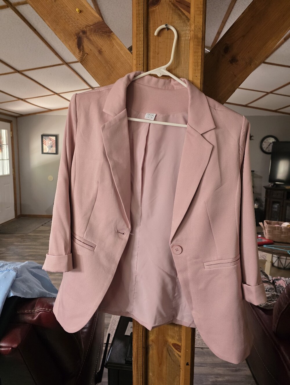 Women's Blush Pink Tailored Blazer